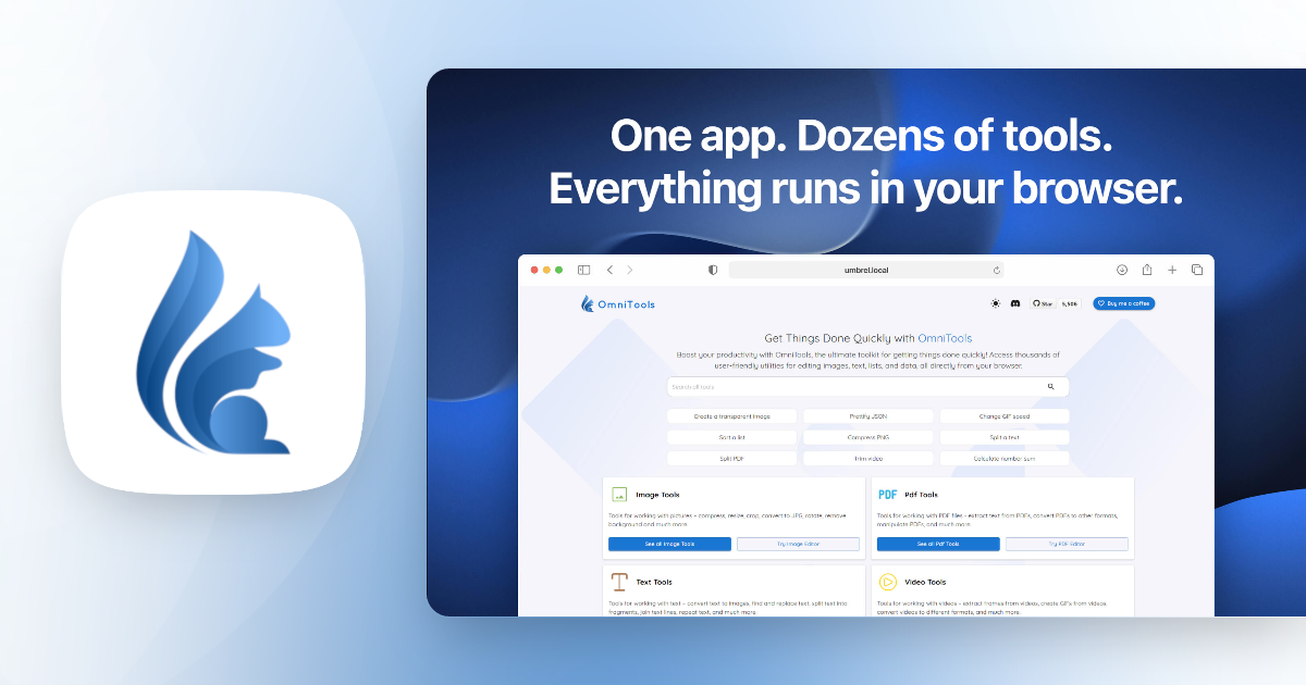 OmniTools：一款轻量全能的本地工具集，用 Docker 轻松部署！